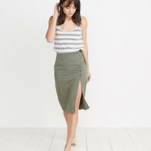 Green olive skirt